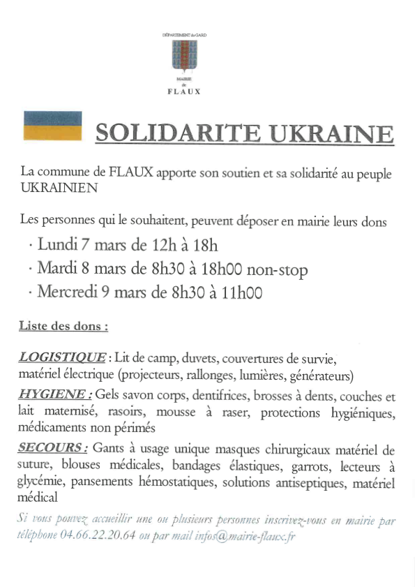 Solidarité Ukraine